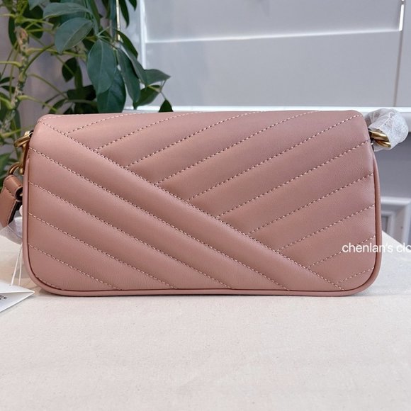 🌸NeW! 🔥 Tory Burch Kira Chevron Small Flap Shoulder Bag - Picture 10 of 17